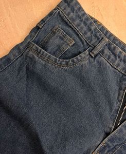 Denim Maxi Skirt | Back Slit