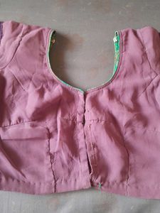 Elegant Lavender Saree with Green Border