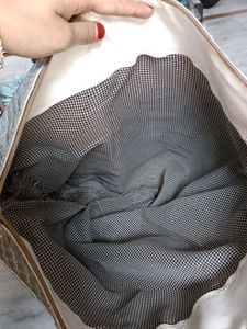 Big Size Silver Quilted Tote Bag