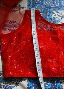 Red PARTY WEAR BLOUSE