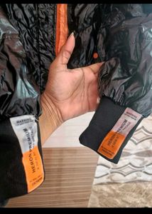 🖤Black &amp;🧡 Orange Puffer Jacket