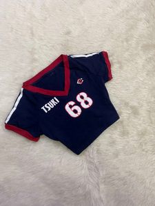 Sporty Athletic Cropped Jersey