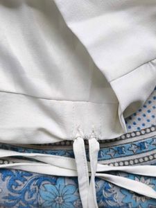 Chic White Ruched Crop Top