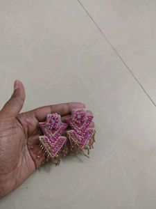Handmade Beaded Statement Earrings