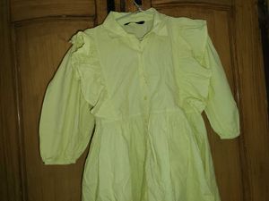 Chic Yellow Ruffle Dress