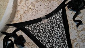 bikini bottom with sequins detailing