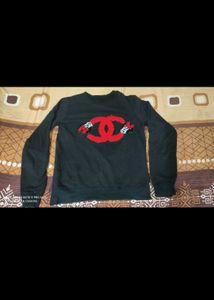 Chanel Inspired Black Sweatshirt