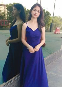 Elegant Royal Blue Maxi Dress