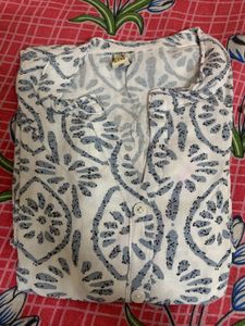 Floral Button-Up Kurti