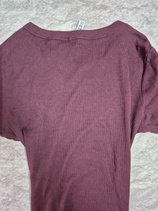 H&amp;M Espresso Ribbed Long Sleeve☕️