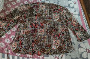 Bohemian Print Peplum Kurta 🩷✨