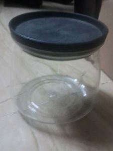 Clear  Jar with Lid