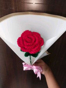 Handmade Crochet Rose Bouquet