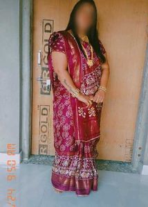 Beautiful Maroon Bandhani Saree