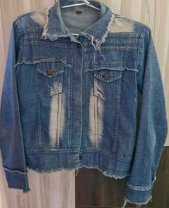 Stylish Distressed Denim Jacket