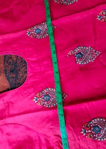 Vibrant Red embroidery kurti