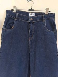 Women's Dark Wash Wide Leg Jeans