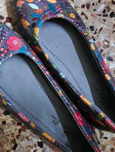Charming Floral Print Ballerina Flats