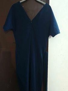 m&amp;s Navy Blue Wrap Dress