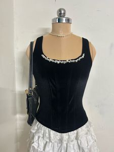 Velvet Corset Top 🐈‍⬛