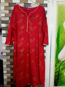 ✨Elegant Red🍒 Printed Kurta