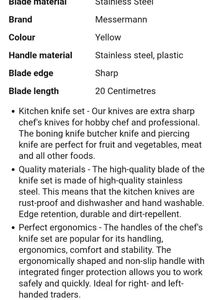 Rostfrei Handabzug Kitchen Knives Set