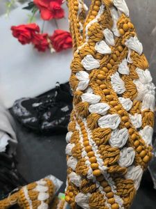Handcrafted Crochet Tote Bag, Cotton and Jute,