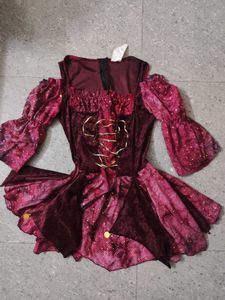 Princess Renaissance Dress with Gold Accents