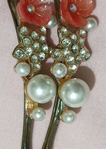 Cute Star &amp; Pearl Hair Pins