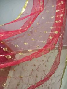 Bridal Red &amp; Gold Ghungatt