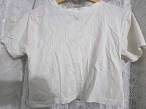 Here &amp; Now white crop top