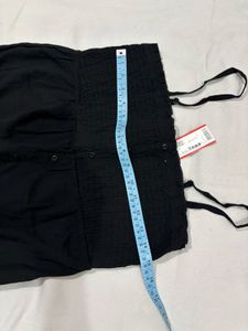 Black Smocked Jumpsuit