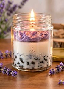Premium Layered Lavender Candle