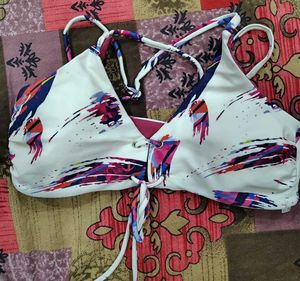 Printed Bikini Top