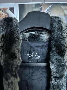 Cozy Black Faux Fur Lined Hooded Coat