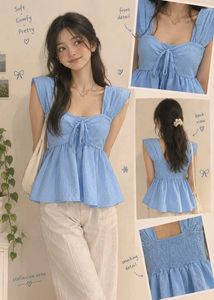 baby blue top