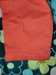 Trendy Orange Straight Leg Pants