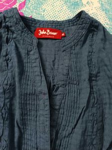 Blue Cotton Kurta