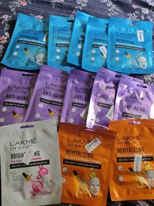 lakme skin solution sheet mask pack of 13
