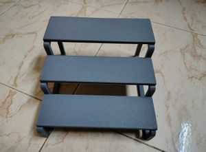 Black Multi-Tiered Display Shelf
