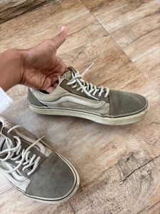 Vans Old Skool Grey distressed Suede Sneakers
