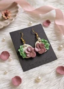 🦋🌺Handmade Floral Clay Earrings