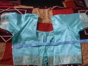 Elegant Green saree with blouse