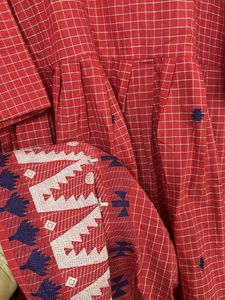 Ethnic Dress with Checked Pattern