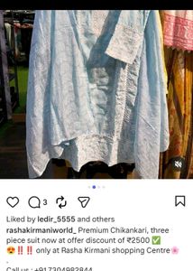 Chicken embroidery kurta set