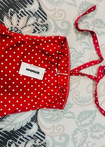 Chic Red Polka Dot TOP