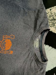 Kids Grey Blue T-Shirts| 100% Cotton Regular Fit