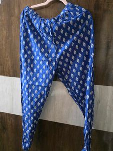 Royal Blue Printed Salwar Pants