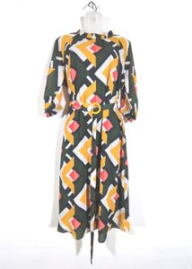 Multi Geometry Print Dress (Women's)