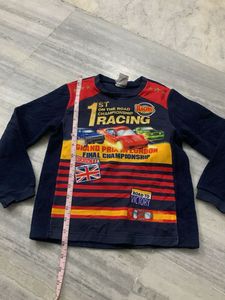 Racing Car Graphic Long Sleeve Top